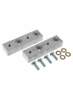 Synergy 07-18 Jeep Wrangler JK/JKU Rear Sway Bar Drop Bracket Kit Billet Alum 1.0in Drop - 8086-02