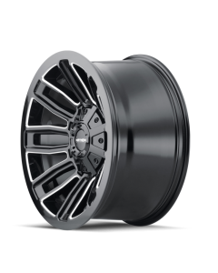 Mayhem 8108 Decoy 20x10 / 8x180 BP / -19mm Offset / 124.1mm Hub Black w/ Milled Spokes Wheel - 8108-2178BM