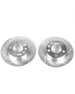 Power Stop 99-06 Audi TT Rear Evolution Drilled & Slotted Rotors - Pair - EBR618XPR