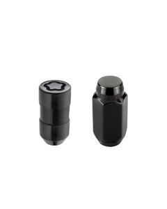 McGard 5 Lug Hex Install Kit w/Locks (Cone Seat Nut) M14X1.5 / 22mm Hex / 1.635in. Length - Black - 84527