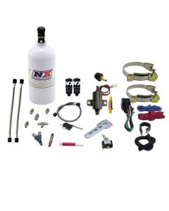Nitrous Express Single Cyl Piranha Nitrous Kit w/2.5lb Bottle - 60011P