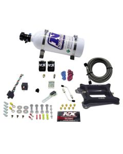 Nitrous Express 4150 4-BBL/Alcohol Nitrous Kit (100-500HP) w/5lb Bottle - 50045-05