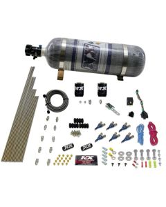 Nitrous Express 6 Cyl Gas Nitrous Kit (150-375HP) w/Composite Bottle - 80006-12