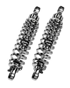 Bitubo WME0 Twinshocks Adjustable: Spring Preload, Rebound, Length 341mm, Chrome Edition - HD001WME03