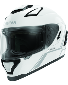 Sena Technologies Stryker Bluetooth Helmet w/ Mesh Intercom Glossy White - Small - STRYKER-GW00S1