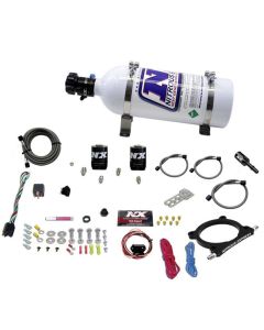 Nitrous Express 11-15 Ford Mustang GT 5.0L High Output Nitrous Plate Kit (50-250HP) w/5lb Bottle - 20951-05