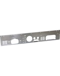 Kentrol 77-86 Jeep CJ Dash Panel (with radio opening) Brushed Silver - 30565