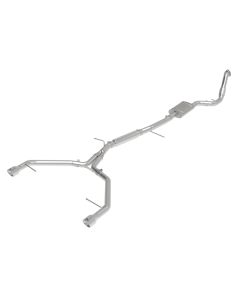 aFe 17-19 Audi A4 (B9) MACH Force-Xp 3in to 2.5in 304 SS Cat-Back Exhaust System-Dual Polished Tips - 49-36420-P