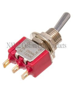 NAMZ Mini High/Low Beam Toggle Switch 5-AMP 1/4in. Hole - NMTS-01