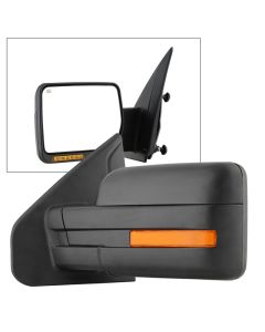 Xtune Ford F150 07-14 Power Heated Amber LED Signal OE Mirror Left MIR-03349EH-P-L - 9935336