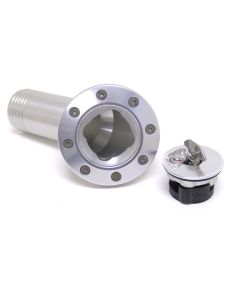 Ridetech 67-68 Camaro Locking Gas Cap (Clear Anodized) - 81000032
