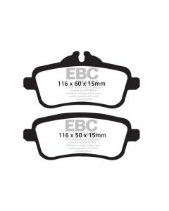 EBC 13-16 Mercedes-Benz GL350 3.0 TD Greenstuff Rear Brake Pads - DP62137