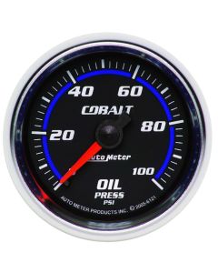 Autometer Cobalt 52mm 100 PSI Mechanical Oil Pressure Gauge - 6121