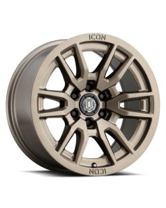 ICON Vector 6 17x8.5 6x135 6mm Offset 5in BS 87.1mm Bore Bronze Wheel - 2417856350BR