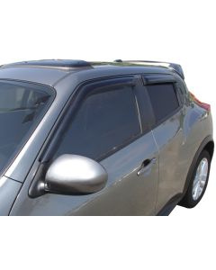AVS 10-18 Nissan Juke Ventvisor Outside Mount Window Deflectors 4pc - Smoke - 94378