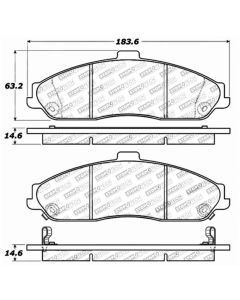 StopTech Street Touring 04-08 Cadillac XLR/XLR-V / 97-10 Corvette Front Brake Pads - 308.07310