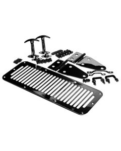 Rampage 1987-1995 Jeep Wrangler(YJ) Hood Set - Black - 7699
