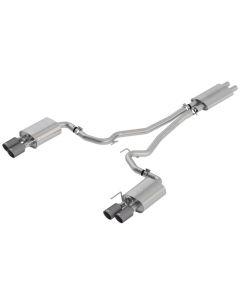 Borla 2018-2022 Ford Mustang GT Cat-Back Exhaust System Touring- Carbon Fiber Tips - 1014045CF