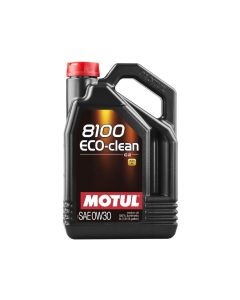 Motul 5L Synthetic Engine Oil 8100 0W30 4x5L ECO-CLEAN  ACEA C2 API SM ST.JLR 03.5007 - 102889