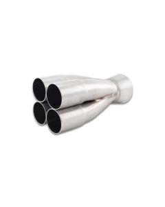 Vibrant 4-1 SS Merge Collector (1.50in Inlet Slipover ID 2.00in Merge Outlet OD) Single Unit - 10300