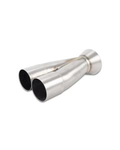 Vibrant 2-1 Merge Collector 2.00in Inlet I.D. x 3.00in Outlet O.D. 8.25in Overall Length - 10366