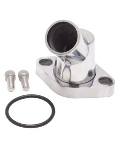Edelbrock Waterneck SBC/BBC 45-Degree Two-Piece Cast Swivel Polished - 4817