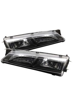 Spyder Nissan 240SX 97-98 Crystal Headlights Black HD-YD-N294-BK - 5012616