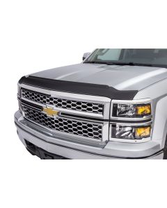 AVS 07-13 GMC Sierra 1500 Aeroskin II Textured Low Profile Hood Shield - Black - 436003
