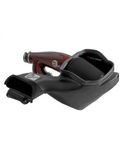 aFe 17-24 Ford F-150 Track Series Red Kevlar Carbon Fiber C/A Intake System w/Black Pro 5R Filter - 57-10031KR