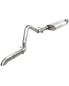 aFe MACHForce XP Exhaust Cat-Back SS-409 04-06 Jeep Wrangler TJ Unl L6 4.0L 2.5in Off-Road No Tip - 49-46229