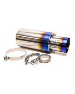 GReddy Universal 2.5in 3-Bolt Tip Revolution Ti Mufller - 11002525