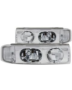 ANZO 1995-2005 Chevrolet Astro Van Crystal Headlights Chrome 1pc - 111001