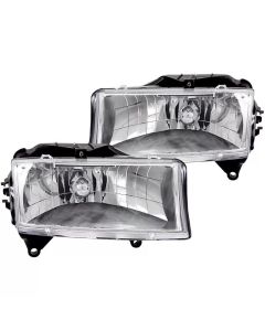 ANZO 1997-2004 Dodge Dakota Crystal Headlights Chrome - 111021