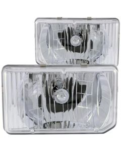 ANZO 1988-1989 Nissan Hardbody Crystal Headlights Chrome - 111050