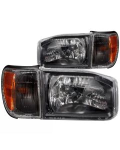 ANZO 1999-2004 Nissan Pathfinder Crystal Headlights Black - 111051