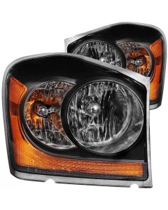 ANZO 2004-2006 Dodge Durango Crystal Headlights Black - 111110