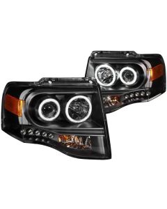 Anzo USA Projector Headlight Set w/Halo Ford Expedition 2007-2014- ANZO-111113
