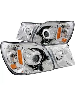 ANZO 1998-2007 Lexus Lx470 Projector Headlights w/ Halo Chrome (CCFL) - 111169