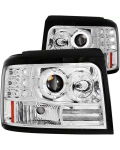 Anzo USA Projector Headlight Set w/Halo Ford 1992-1996- ANZO-111183