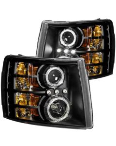 Anzo USA Projector Headlight Set w/Halo Chevrolet Silverado 1500 2007-2013- ANZO-111200