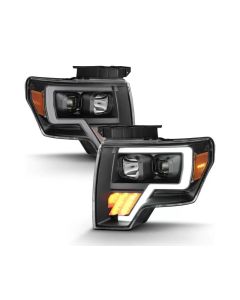 ANZO 2009-2014 Ford F-150 Projector Light Bar G4 H.L. Black Amber- ANZO-111445