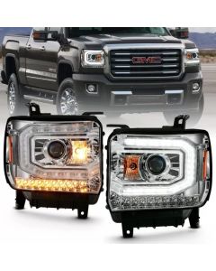 Anzo USA Projector Headlight Set GMC Sierra 2016-2019- ANZO-111486