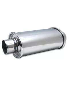 Vibrant ULTRA QUIET Resonator 2in inlet / outlet x 13.75in overall length - 1138