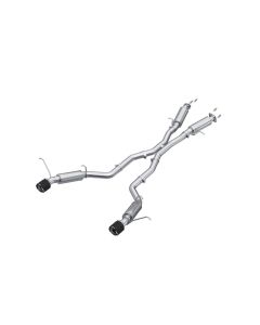 MBRP 3" Catback Dual Rear Exit w/ Carbon Fiber Tips Jeep Grand Cherokee 2012-2021 - S55253CF