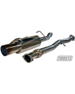 Turbo XS 02-07 WRX-STi Catback Exhaust Blued Tips - WS02-CBE-TI