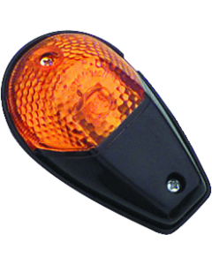 BikeMaster Universal Flush Mount Marker Light - Black/Amber - 268018
