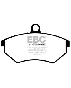 EBC 94 Volkswagen Cabriolet 1.8 Redstuff Front Brake Pads - DP3841C