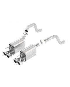 Borla 06-13 Chevy Corvette C6 ZO6/ZR1 Manual Trans S-Type II Rear Section Exht Dual Rd Rolled Tips - 11917