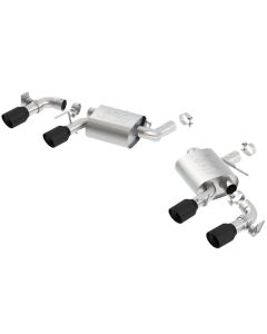 Borla 2016 Chevy Camaro V8 SS AT/MT ATAK Rear Section Exhaust w/ Dual Mode Valves Ceramic Black - 11925CB