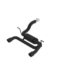 Borla 18-19 Jeep Wrangler JL/JLU 2.0L 4Cyl 2DR/4DR Axle Back Exhaust S-Type w/ 3.5in Tips - Black - 11963CB